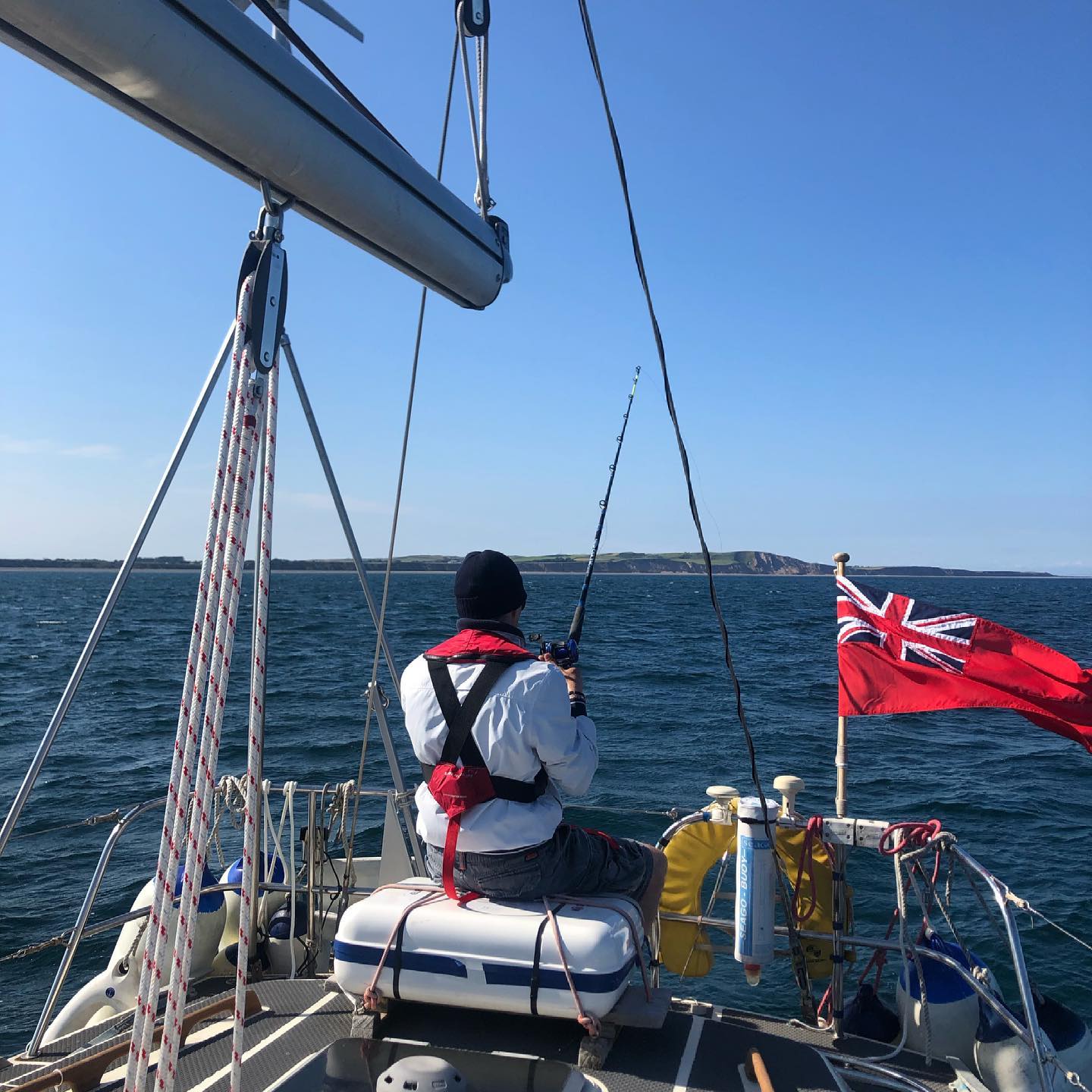 nice cruise to #Peel, some fresh steaks for my first mate #sailing #cooking #isleofman #ramsey