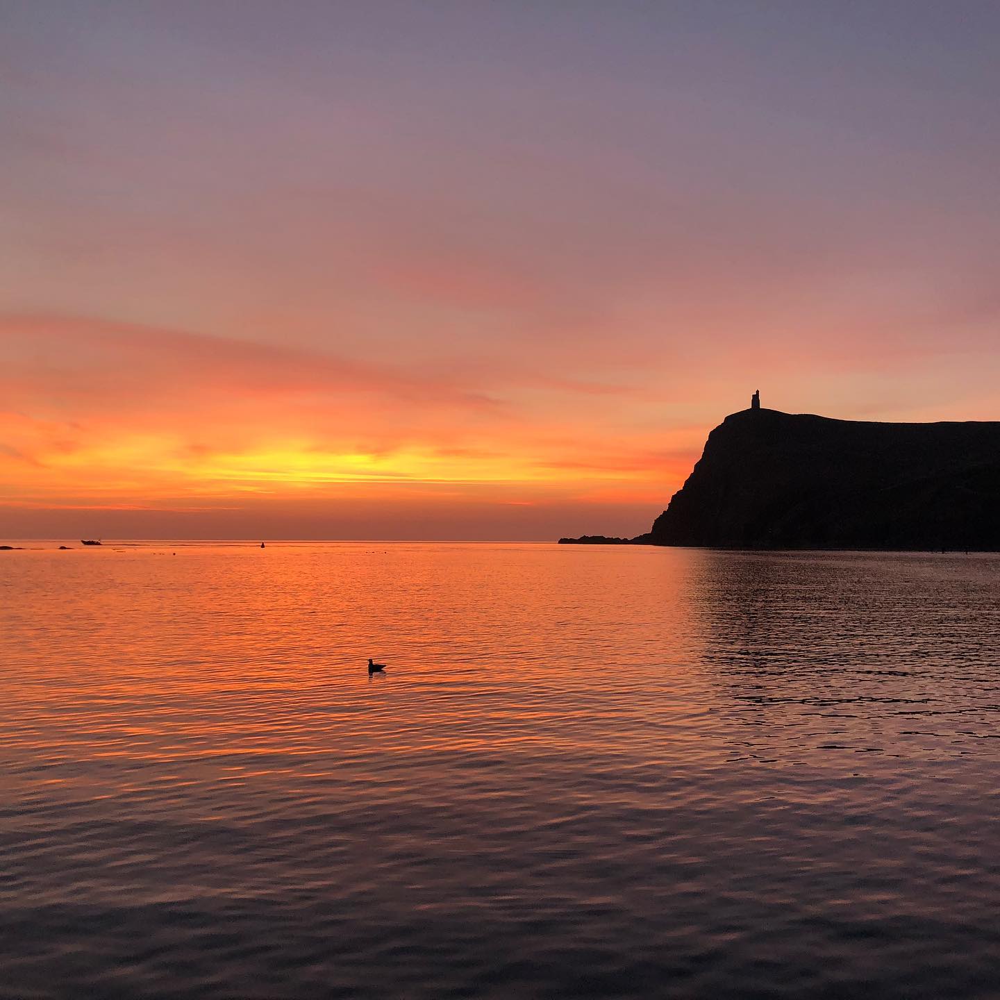 #sailing #porterin #lagertha #digitalnomad #irishsea #sunset_pics #sea 1st leg of our round the #isleofman #sail