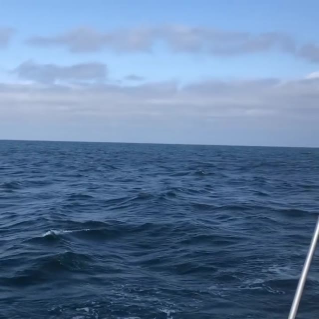 On the way to Peel, Point of Ayre Isle of Man 🇮🇲 already rounded. 23Kn winds and about 3.5 m waves 🌊 all calming down now.