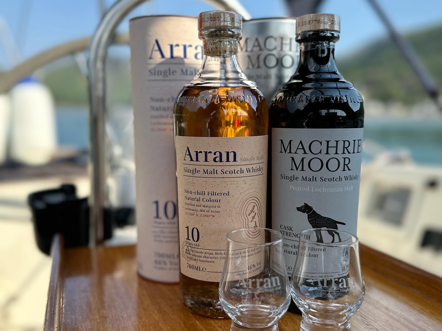 Next on the Scottish Whisky 🥃 tour. Tasting like a pro 😎⛵️ #arrandistillery #scotlandwhisky #sailinglife #sailinglifestyle #argyll #oceanlord #westerly #whisky