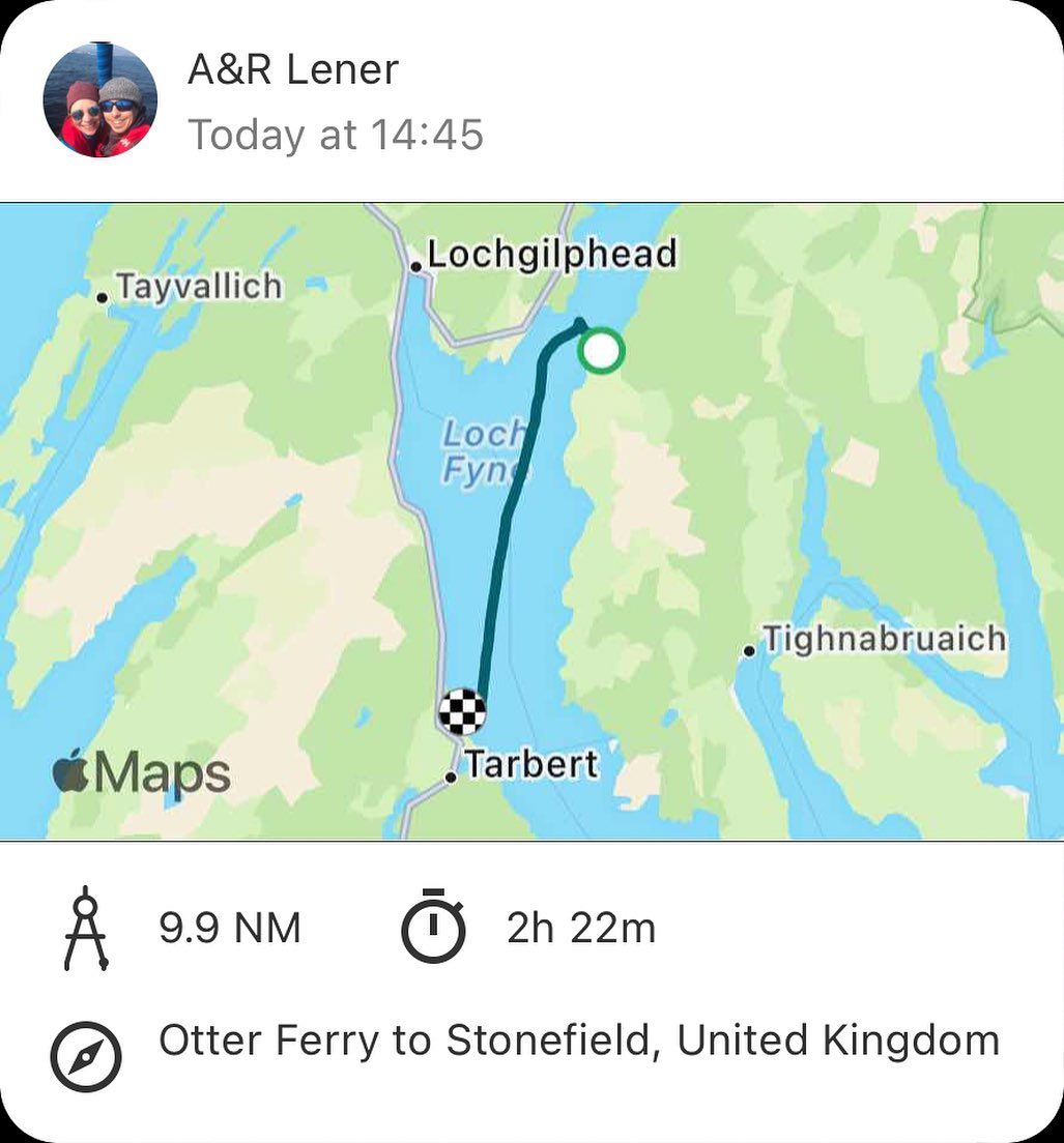 Otter Ferry to South Bay (Tarbert) Most beautiful anchorage and the weather, brilliant! 🤩 #barmoreisland #tarbert #sailing #segeln #sailingscotland #scotland #lochfyne #sailinglive #lifeabroad #digitalnomad