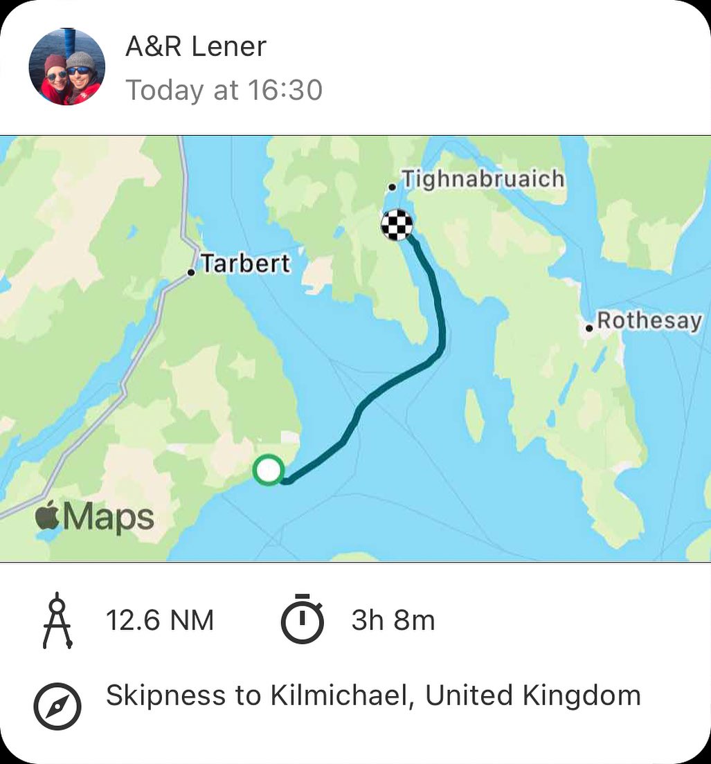 After the lunch stop in Skipness we moved on to Kames for a pint in Kames Hotel. #sail #sailing #sailinglife #segeln #segelabenteuer  #sailingscotland #kameshoteltighnabruaich #kameshotel #kylesofbute
