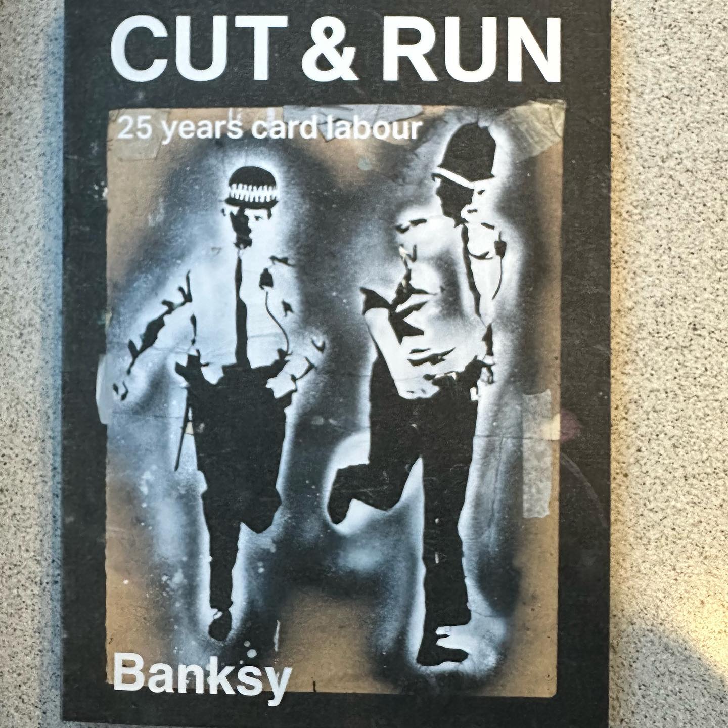 How lucky we are! 🥰We did a day trip to Glasgow to get into the Gallery of Modern Art where the first  Banksy exhibition of stencils from 1998-2023 is happening.  "I've kept these stencils hidden away for years, mindful they could be used as evidence in a charge of criminal damage. But that moment seems to have passed, so now I'm exhibiting them in a gallery as works of art. I'm not sure which is the greater crime" - Banksy #banksy #banksyartwork #sailinglife #sailscotland #scotland #glasgow #banksycutandrun #galleryofmodernart #galleryofmodernartglasgow
