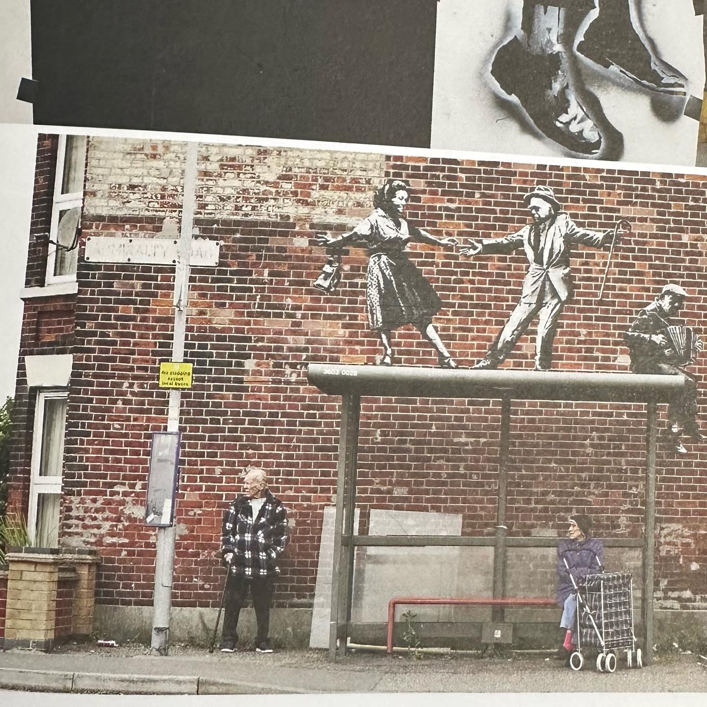 How lucky we are! 🥰We did a day trip to Glasgow to get into the Gallery of Modern Art where the first  Banksy exhibition of stencils from 1998-2023 is happening.  "I've kept these stencils hidden away for years, mindful they could be used as evidence in a charge of criminal damage. But that moment seems to have passed, so now I'm exhibiting them in a gallery as works of art. I'm not sure which is the greater crime" - Banksy #banksy #banksyartwork #sailinglife #sailscotland #scotland #glasgow #banksycutandrun #galleryofmodernart #galleryofmodernartglasgow