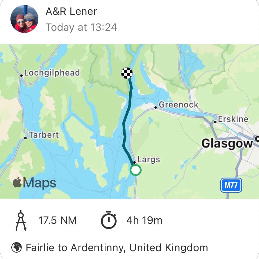The journey continues. But either to much wind or to much wet 🌧️ Today we made our way north into Loch Long. A overnight stop @the_ardentinny and a wonderful dinner with view to Lagertha. We met a few dolphins 🐬 the way up here but only a short sight. #sailing #sailinstagram #segeln #lochlong #sailingscotland #saillinglife #abenteuerreise #scotland