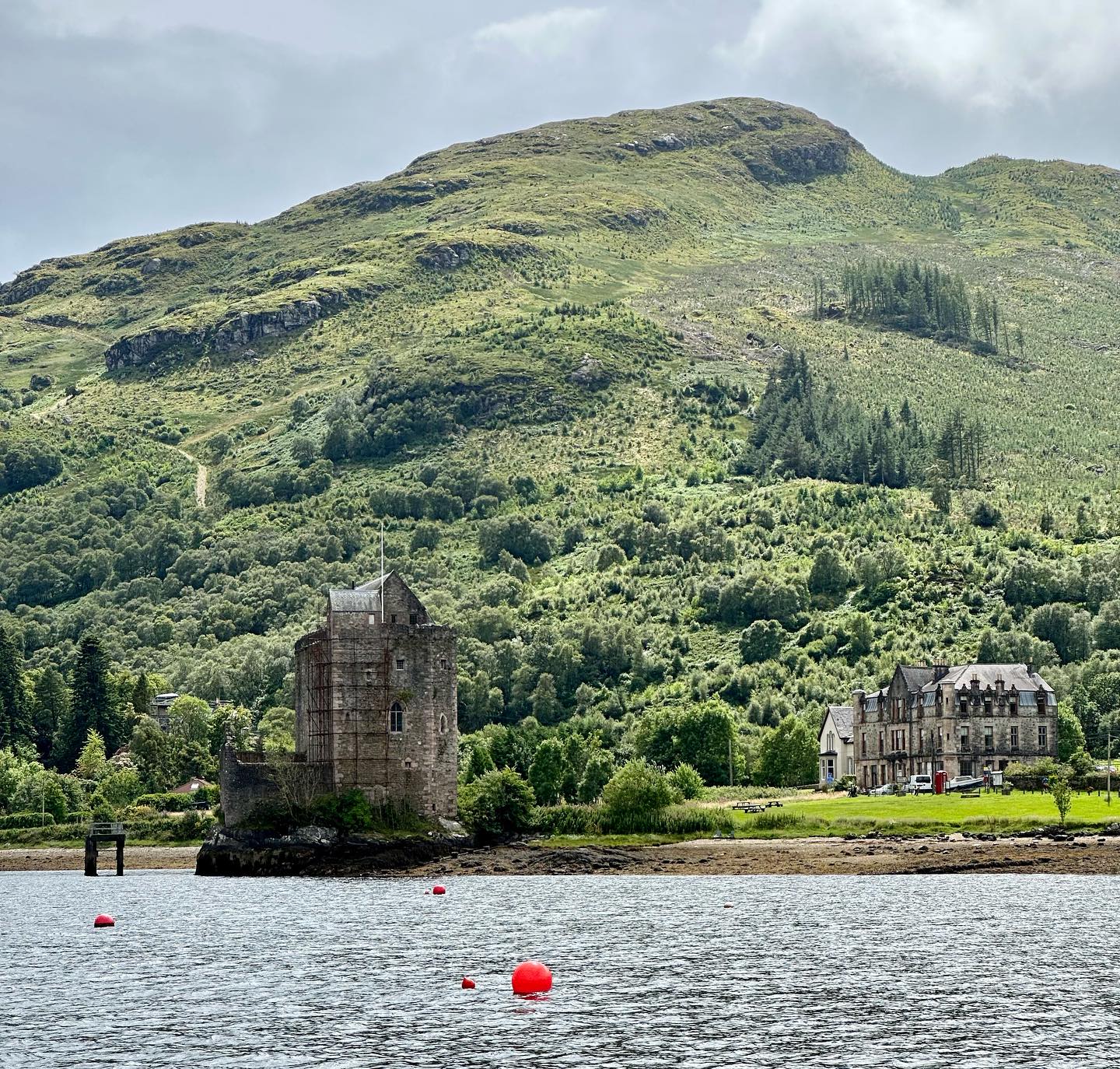 Lochgoilhead to Carrick Castle. We changed our position today by a few miles to have a castle view ☺️ #sail #segeln #sailing #carrickcastle #sailingscotland #lochgoil