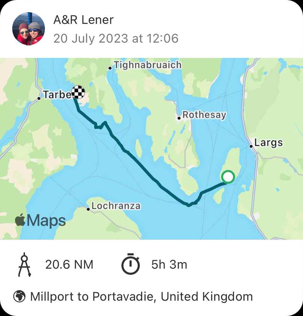 Millport to Portavadie for a short visit. We tried to sail as much as possible. #sailing #sailinstagram #segeln #scotland #sailingscotland #clyde #portavadie #bute