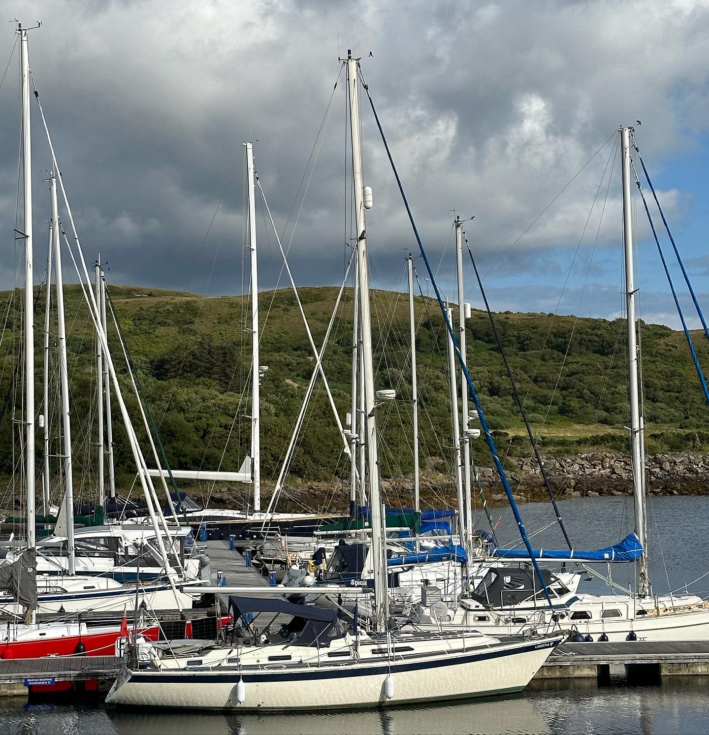 Millport to Portavadie for a short visit. We tried to sail as much as possible. #sailing #sailinstagram #segeln #scotland #sailingscotland #clyde #portavadie #bute