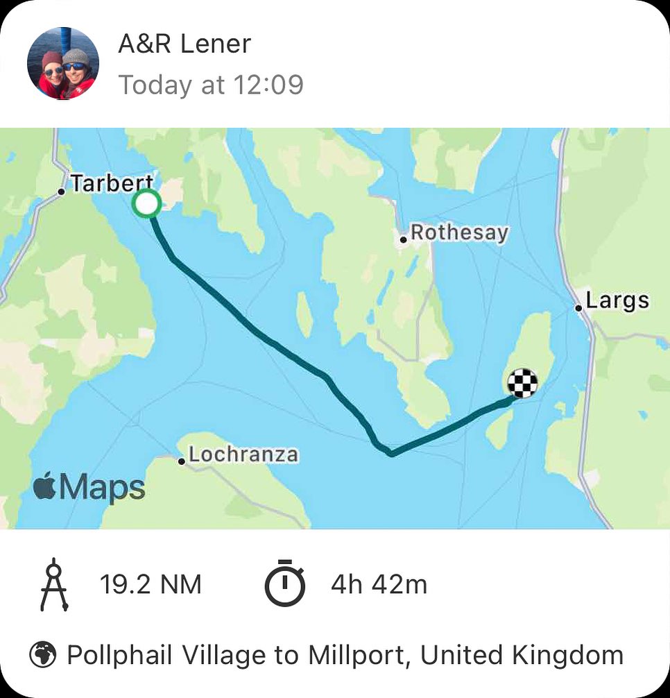 On the way back from Portavadie to Millport. Instead of dolphins we've seen a submarine today. Although a bit rosty, it was not yellow yet 😂  Cat was sleeping all the bashing against the wind. #sailing #segeln #sailinglife #sailingscotland #millport #firthofclyde #submarine