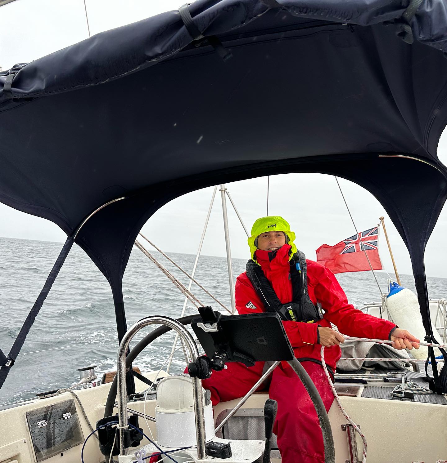 Crossing the North Channel from Campbeltown to Glenarm via Sanda Sound. The tide was in our favor, but the wind was against us, as predicted. Although the wind was a bit stronger than expected, it was still a pleasant crossing. Lagertha thoroughly enjoyed the 18 knots of wind, sailing at an impressive peak speed of 7.6 knots through the water. The Westerly Oceanlords are undoubtedly designed for challenging seas, and we take pride in traveling on Lagertha 🌊 #SailingAdventures #NorthChannelCrossing #WesterlyOceanlord #WesterlyYachts #segeln #sailing #glenarm #antrim #sanadisland #sailingscotland
