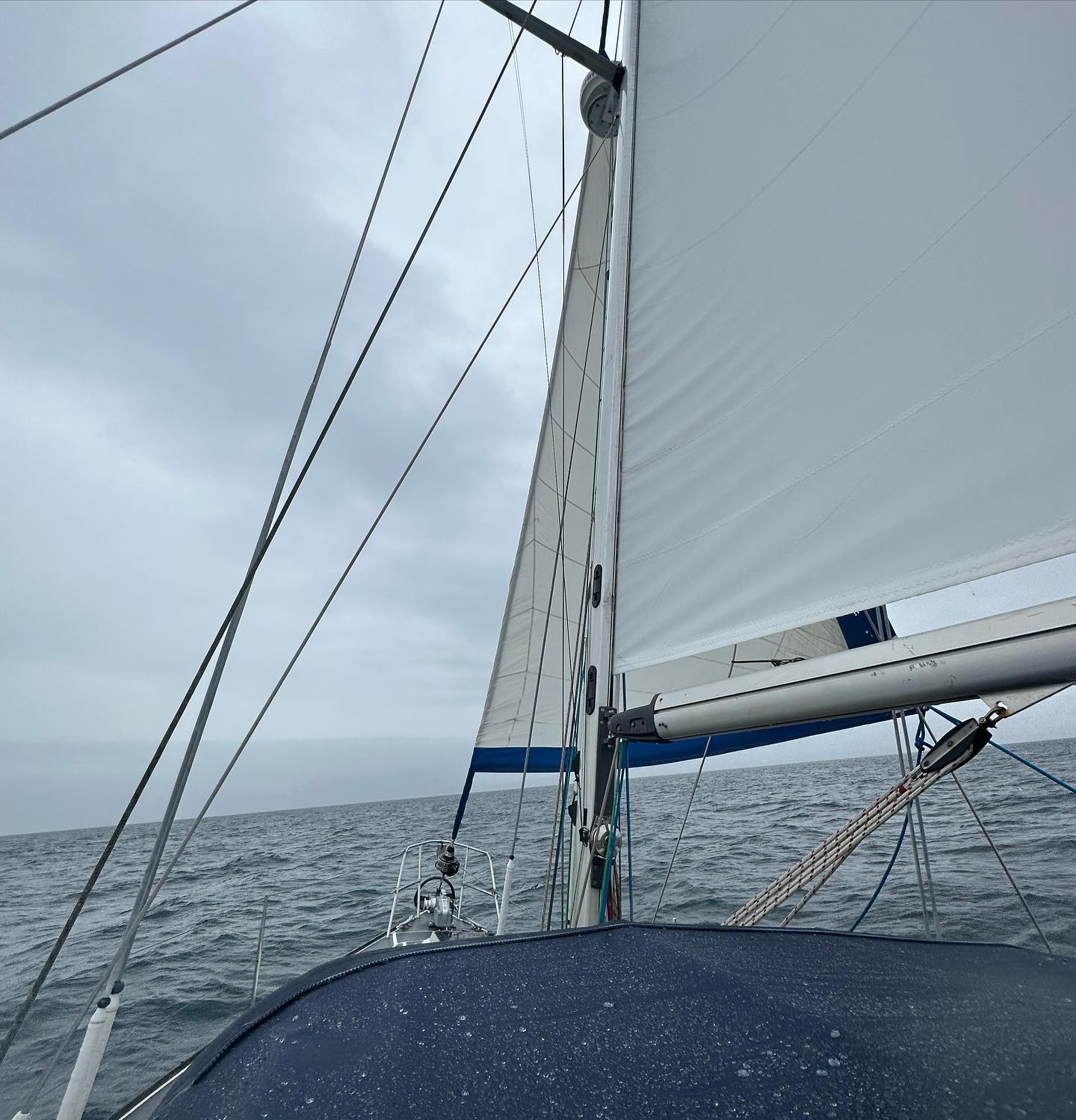 Crossing the North Channel from Campbeltown to Glenarm via Sanda Sound. The tide was in our favor, but the wind was against us, as predicted. Although the wind was a bit stronger than expected, it was still a pleasant crossing. Lagertha thoroughly enjoyed the 18 knots of wind, sailing at an impressive peak speed of 7.6 knots through the water. The Westerly Oceanlords are undoubtedly designed for challenging seas, and we take pride in traveling on Lagertha 🌊 #SailingAdventures #NorthChannelCrossing #WesterlyOceanlord #WesterlyYachts #segeln #sailing #glenarm #antrim #sanadisland #sailingscotland