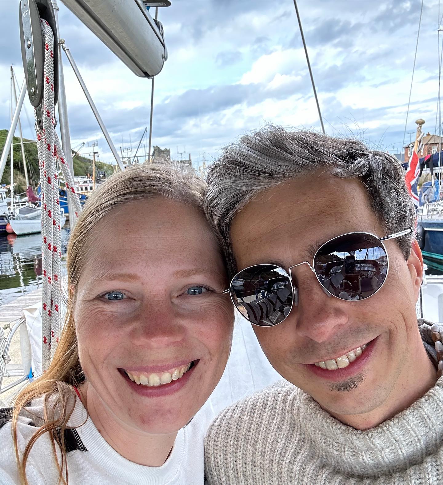 Ardglass to Peel, Isle of Man 🇮🇲 We had a fabulous sailing day to Peel with steady 15 knots of wind. Lagertha is coming home. #sailing #sailinginstagram #segeln #irishsea  #sailingirishsea #loveiom #ardglassharbour #ardglass #peelmarina #peel