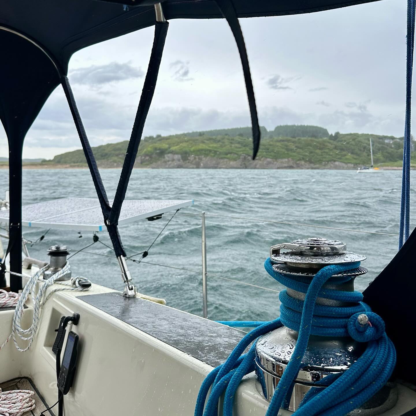 🌬️ Stormy Day at Anchor 🌊
While snuggled up in our bunks, the wind began to howl, reaching gusts over 30 knots. We stayed vigilant with our #vespercortex anchor watch system. To our starboard side, we had a massive 64m super yacht, and in front of us, a twin-masted French brigantine tall ship dragged its anchor, drifting close to our port side. Thankfully, the tall ship's crew kept the situation under control.
We filled the morning with anchor watch duties, and the afternoon was spent working in our bumpy boat office. Just another day of balancing work and adventure on the sea! 🌊💻
#sailinglife #remotework #digitalnomad #itconsulting #softwaredevelopment #adventureawaits #workfromanywhere #boatlife #sailingcouple #scotland #westscotland #sailinglagertha #westerlyyachts #westerlyoceanlord #segeln #sailingcat #sailingcats