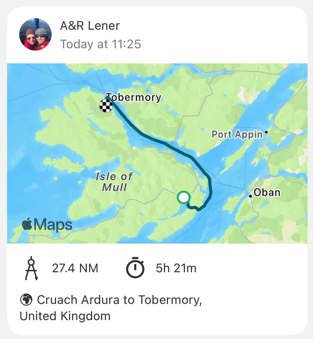 🌞 Sailing to Tobermory ⛵
We had a fantastic sail from Loch Spelve to Tobermory, enjoying a nice downwind run with 20 knots of wind gusting up to 31. The entire Sound of Mull was under sail, with the tide in our favor and the sun shining bright. Now, we're anchored in Tobermory, ready for some whisky tasting! Plus, we logged over 2000 nautical miles with Lagertha today. 🌊🌞
#sailinglife #tobermory #lochspelve #downwindsailing #sunnyday #soundofmull #boatlife #sailingcouple #whiskytasting #scotland #westscotland #sailinglagertha #westerlyyachts #westerlyoceanlord #segel