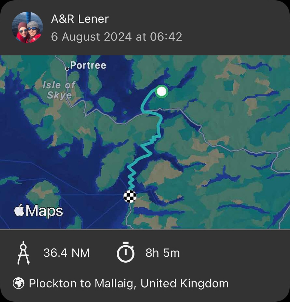 ⛵ Beating Upwind from Plockton to Mallaig 🌬️
We had an intense upwind sail from Plockton to Mallaig, heavily reefed with gusts up to 33 knots. Passed under the Skye Bridge, navigated the fast tidal streams of Kyle Rhea, and were followed by dolphins. Tacked south through the Sound of Sleat, chased birds, and raced alongside SY Kutani @farr.a.way . We also caught up with the 72ft expedition yacht Zuza and her skipper, Mark. Best of all, we enjoyed the entire trip with no rain!
#upwindsailing #plockton #mallaig #kylerhea #skyebridge #kutani #sailingadventures #soundofsleat #dolphinsighting #yachtracing #expeditionyacht #heavilyreefed #sailinglife #boatlife #sailingcouple #scotland #westscotland #sailinglagertha #westerlyyachts #westerlyoceanlord #segeln