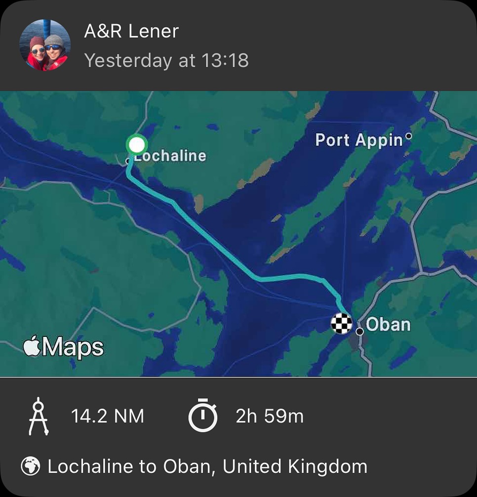 ⛵ Journey from Loch Aline to Kerrera / Oban
We were treated to the Northern Lights aurora early this morning in Loch Aline before setting off. A nice and smooth sail to Kerrera with some sunshine along the way made for a perfect day.
#sailinglife #kerrera #oban #aurora #northernlights #smoothsailing #sailingadventures #sailinglagertha #westscotland #westerlyyachts #westerlyoceanlord #segeln