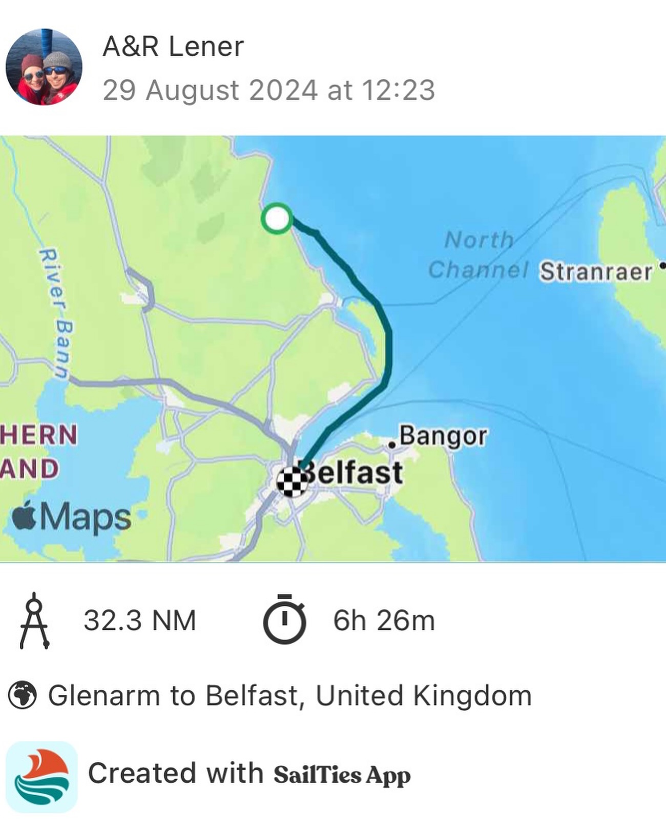 ⛵ Chasing the Summer: Glenarm to Belfast City Marina
Set off from Glenarm with full sails, but had to reef early due to some squalls with a bit of rain. Thankfully, the rest of the journey was mostly dry and sunny. Enjoyed some lovely days in Belfast, soaking up the sunshine and even fitting in a pub crawl! 🌞🍻
#sailinglife #belfastcitymarina #glenarmtobelfast #sailingadventures #chasingthesummer #sailinglagertha #westerlyyachts #westerlyoceanlord #segeln #pubcrawl