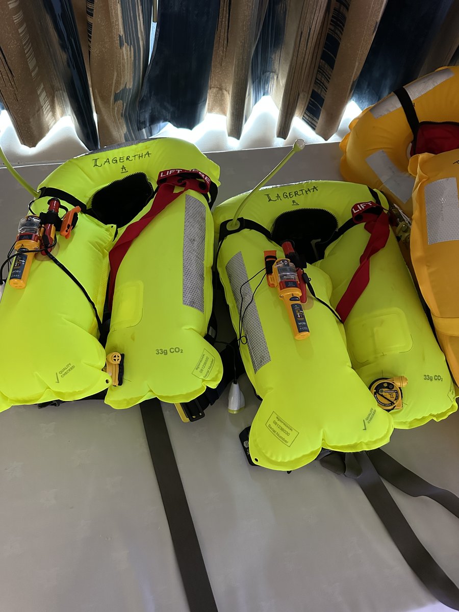 Life jackets labelled Lagertha