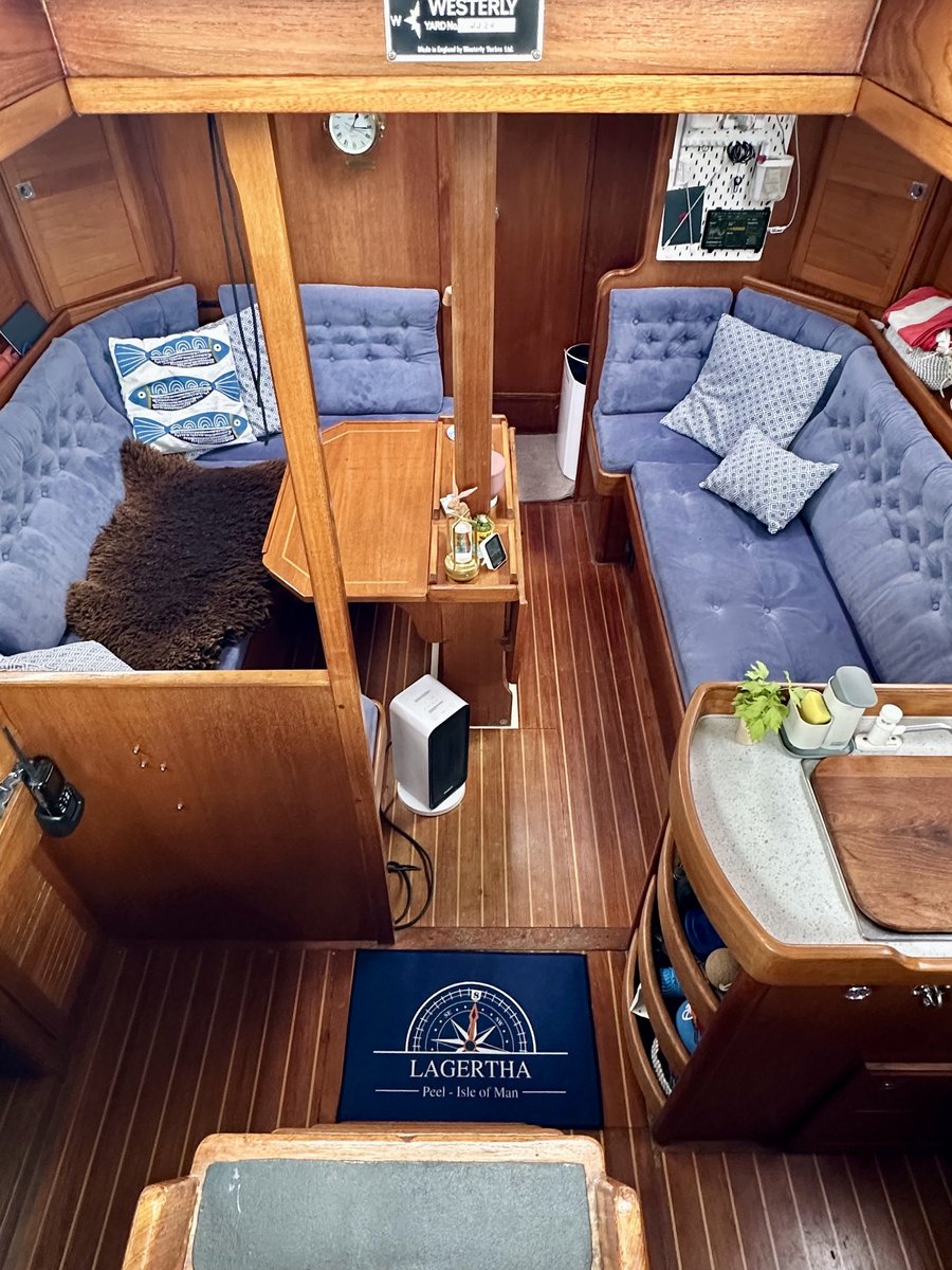 Saloon interior - Westerly Oceanlord 41, LAGERTHA from Peel