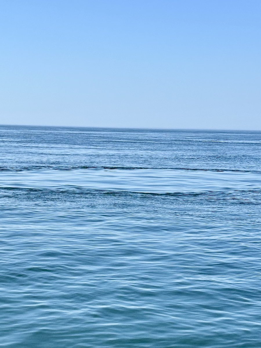 Bardsey Sound - calm surface with visible eddy currents in the water