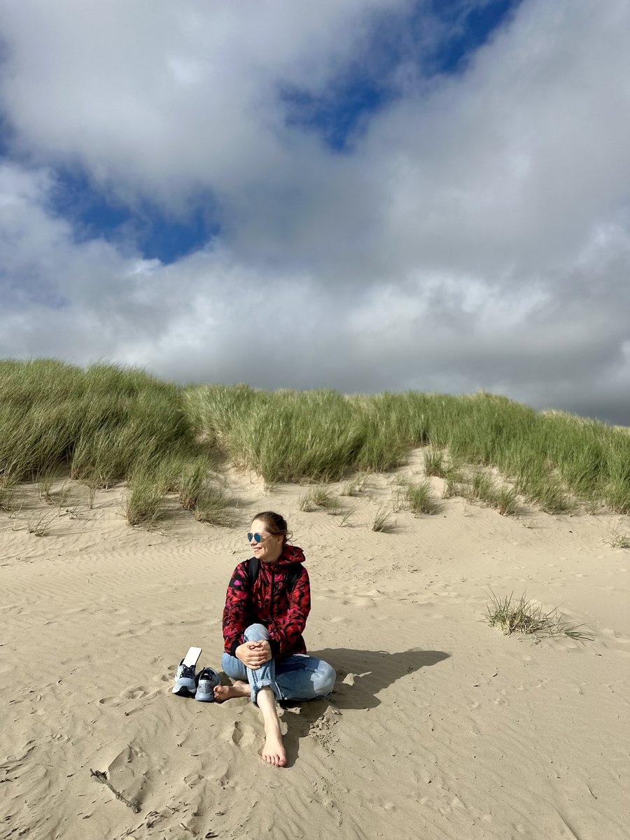 Andrea on the dunes