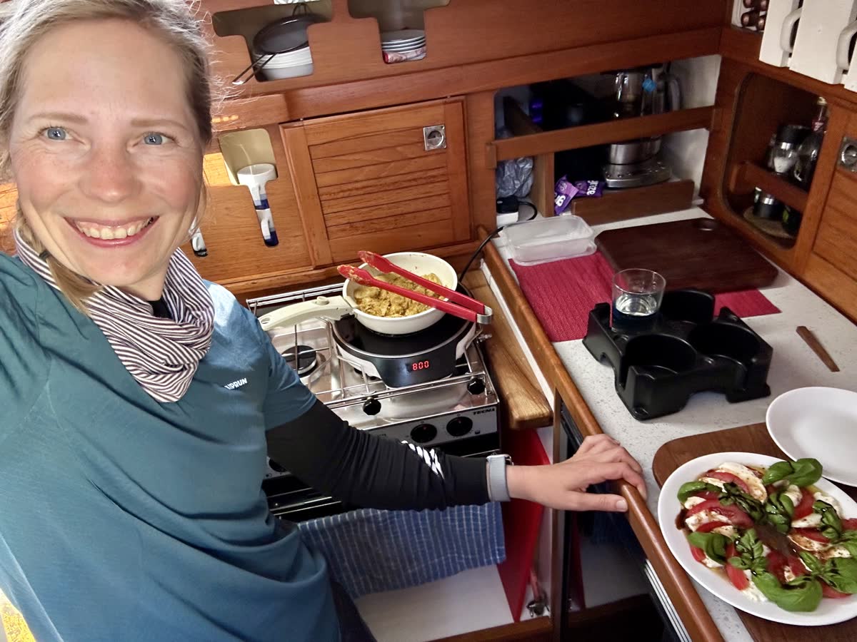 Cooking under way
