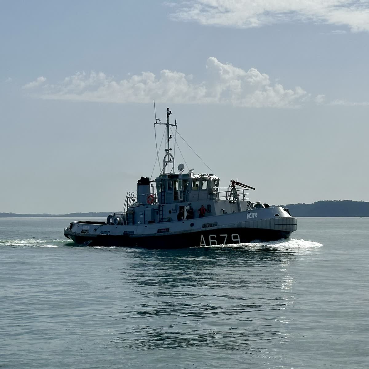 French naval vessel at Brest