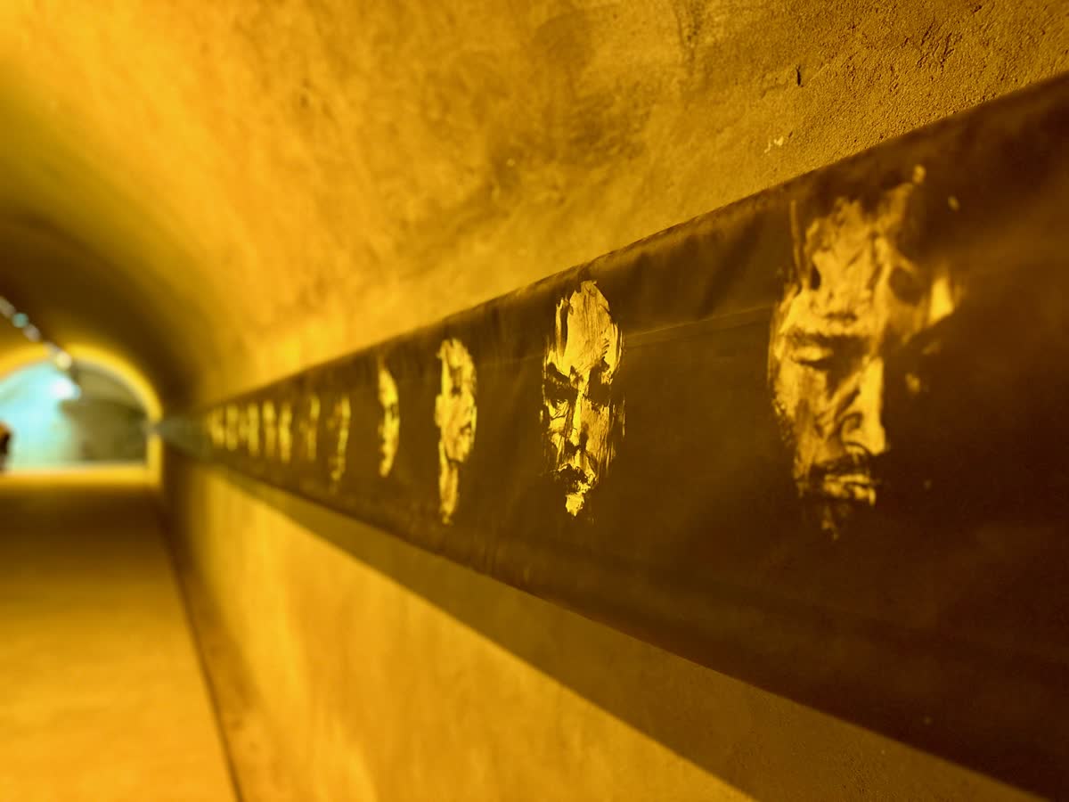 Tunnel inside the bunker