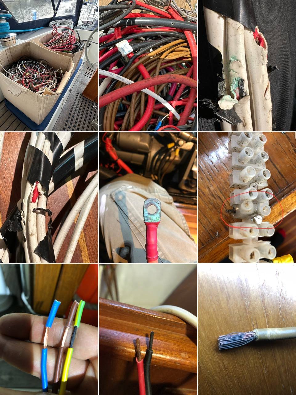 Corroded terminals, cracked insulation, melted connectors - the full horror