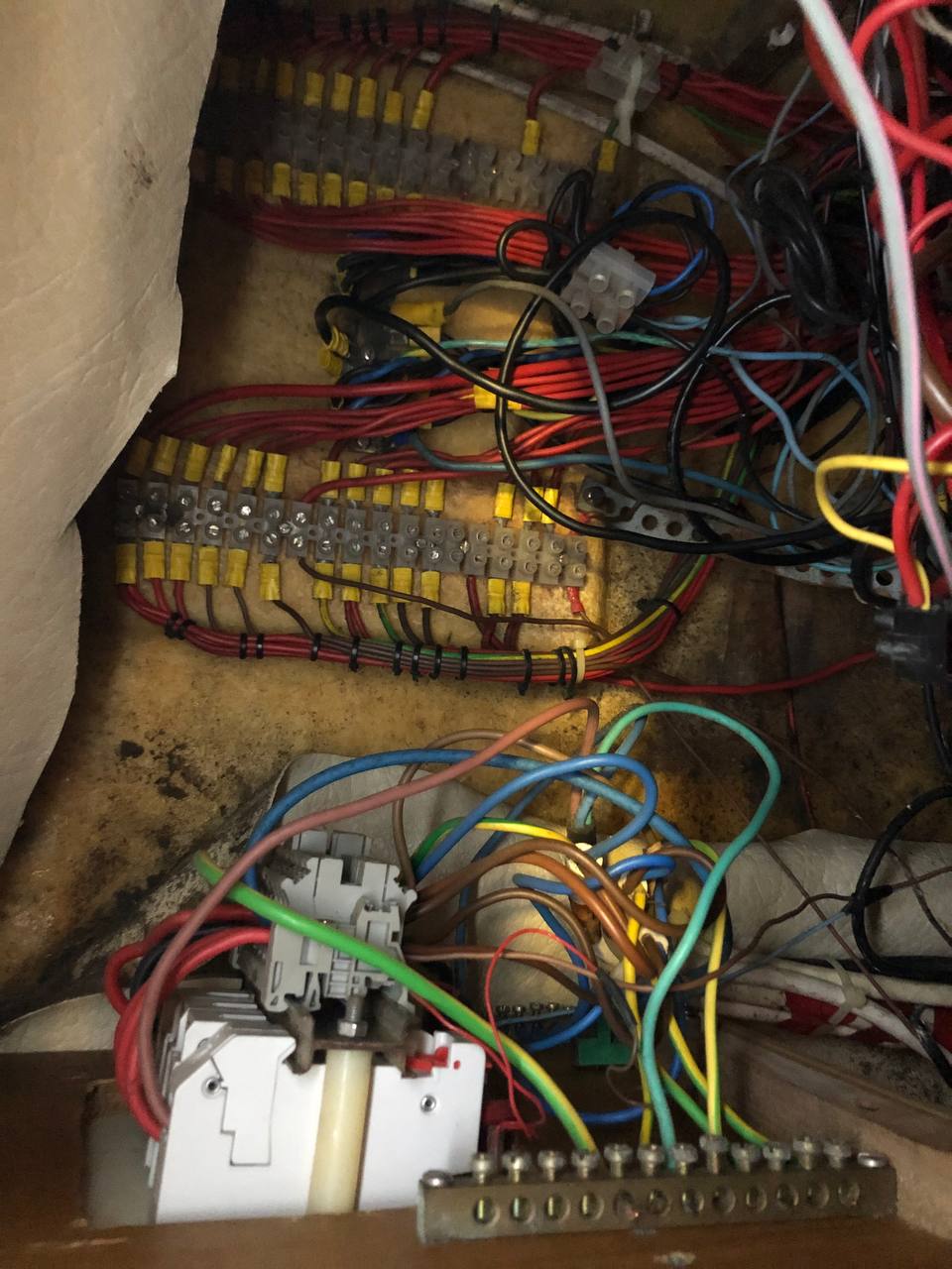 Main Switch Panel Rewire - Before